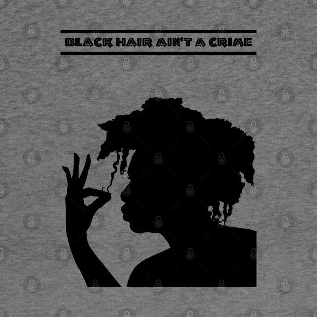 ALKEBULAN - BLACK HAIR AIN'T A CRIME v3 B&W by DodgertonSkillhause